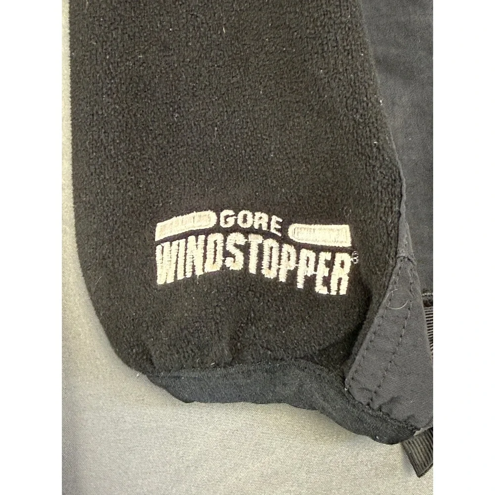 Vintage The North Face Gore Windstopper Fleece Jacket Mens Large Black Full Zip